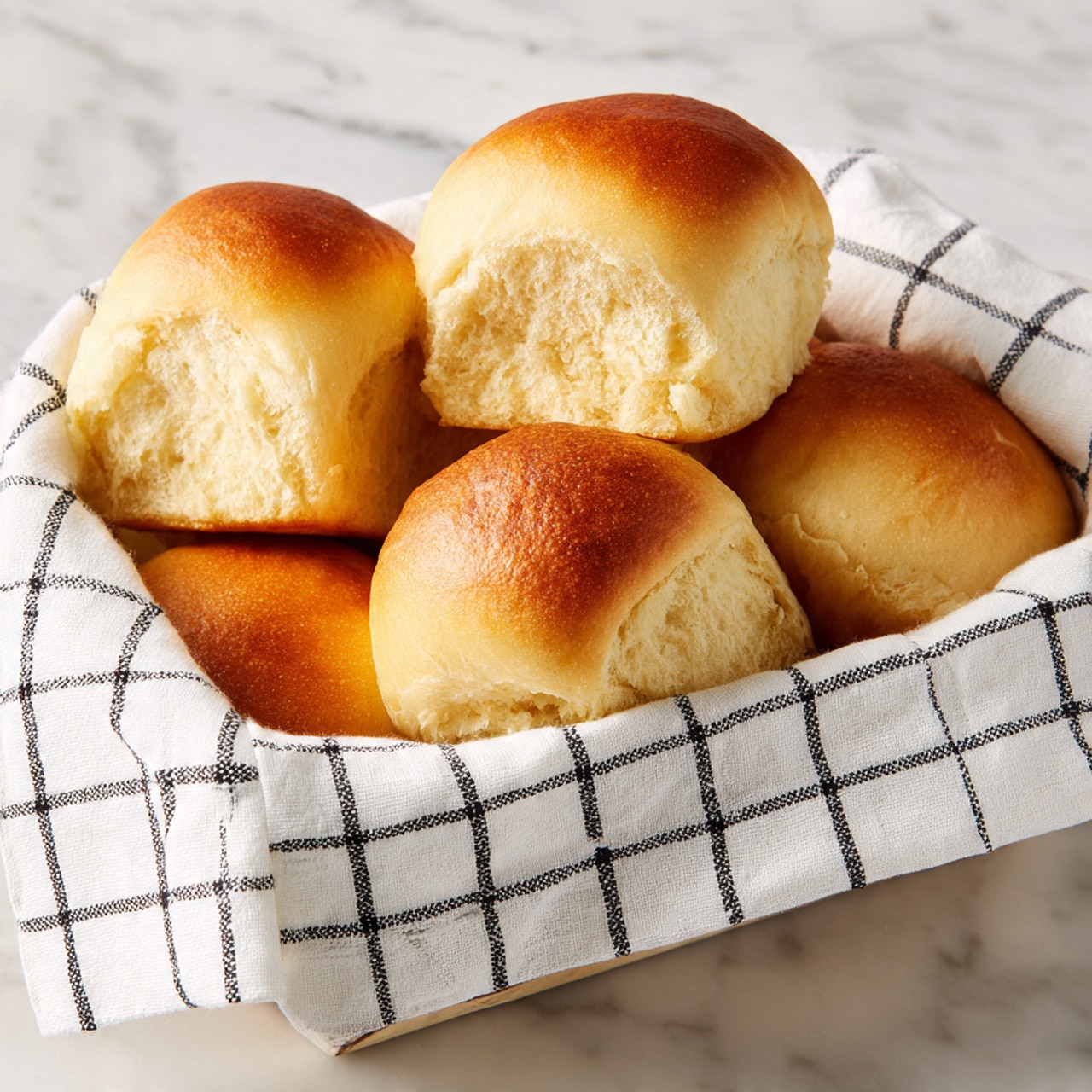 Soft and Fluffy Homemade Dinner Rolls Recipe - Recipe Image