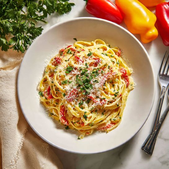 Crawfish Fettuccine: Creamy Cajun Seafood Pasta Recipe - Recipe Image