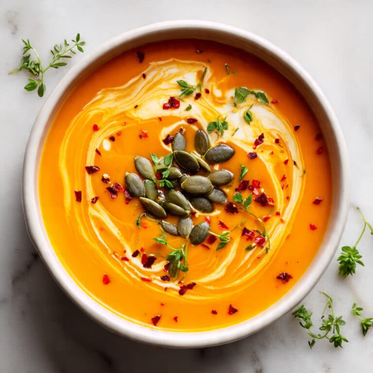 Spicy Butternut Squash and Sweet Potato Soup Recipe