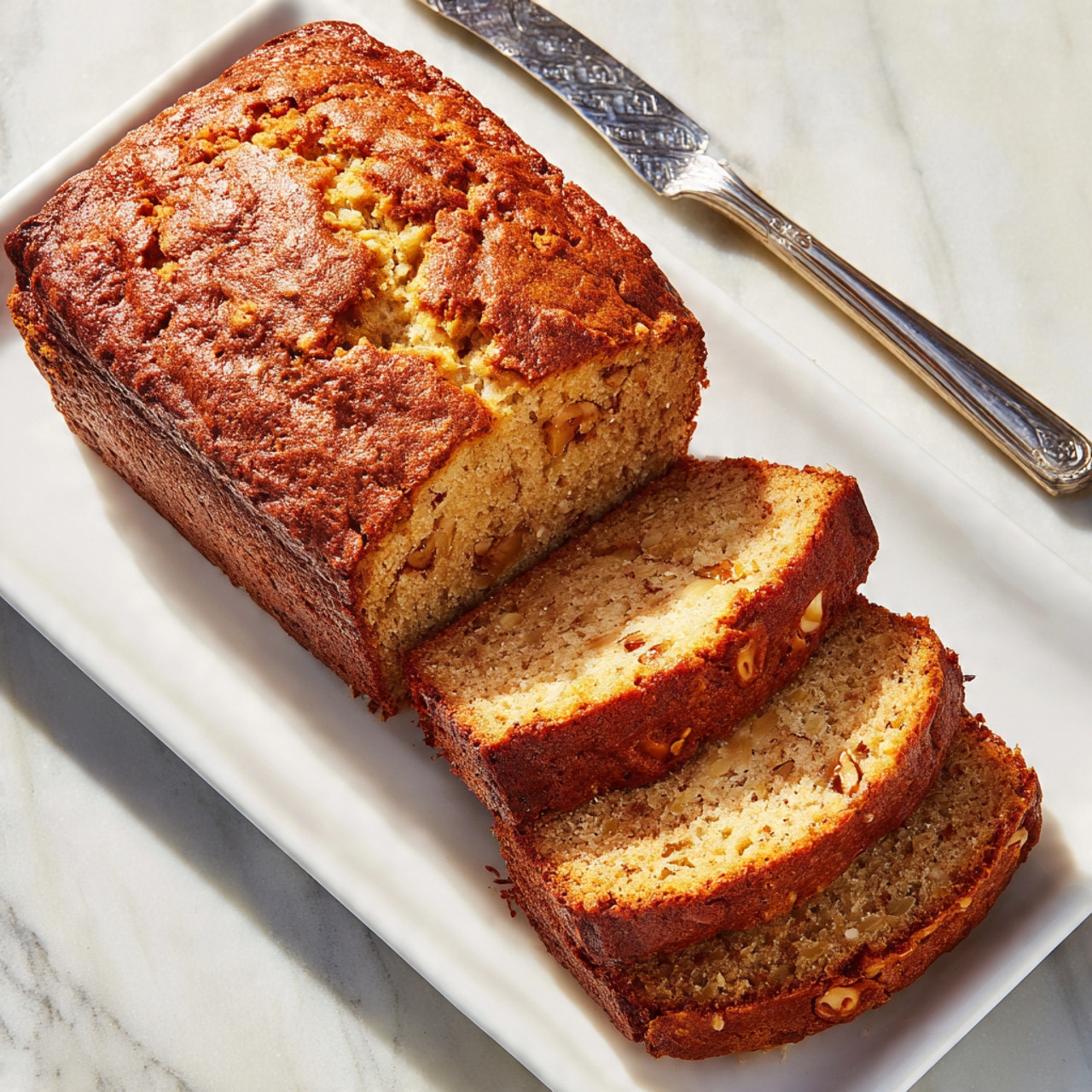 Moist Homemade Banana Bread Recipe - Recipe Image
