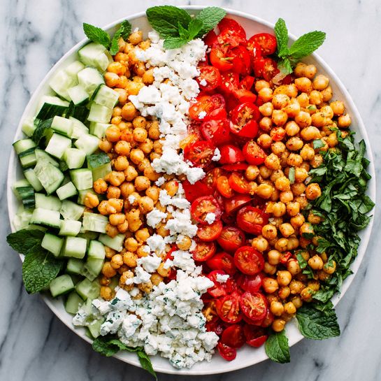 5-Minute Chickpea Chopped Salad Recipe - Recipe Image