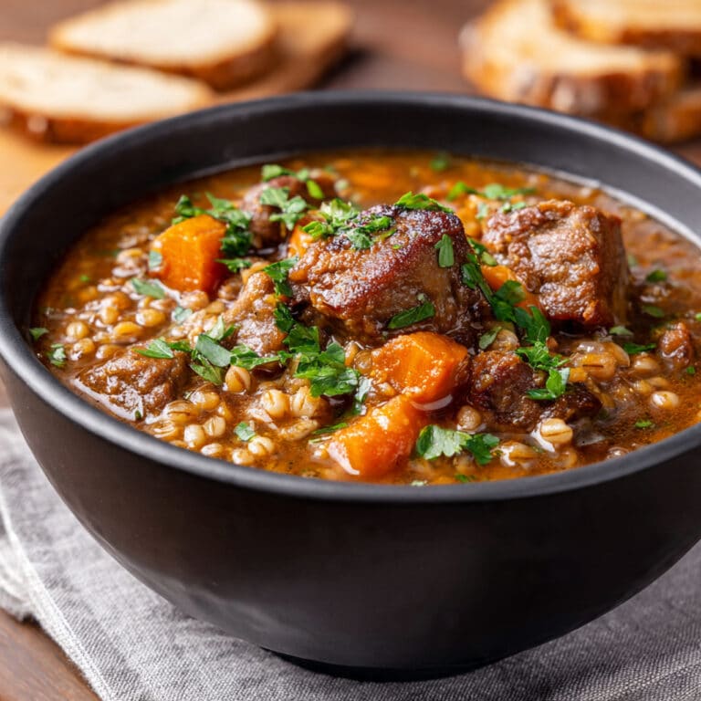 Beef & Barley Soup Recipe