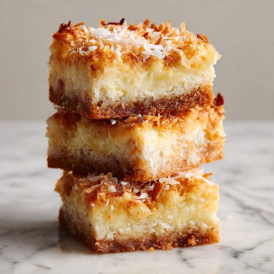 Chewy Coconut Bars Recipe - Recipe Image