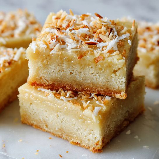 Chewy Coconut Bars Recipe