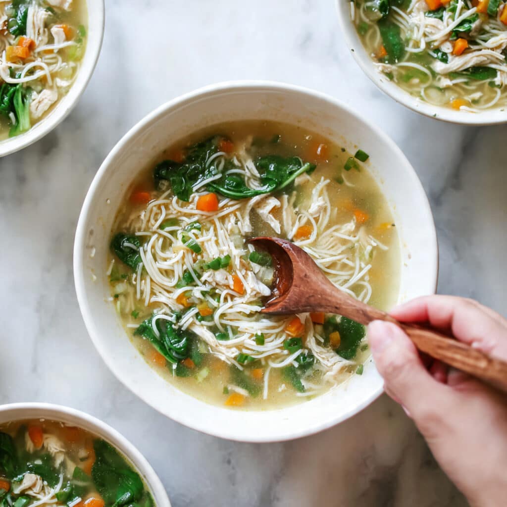 Easy Lemon Chicken Orzo Soup Recipe
