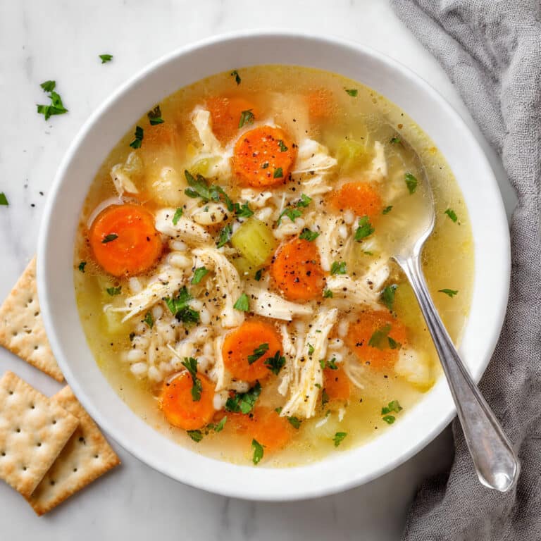 Hearty Chicken Barley Soup Recipe