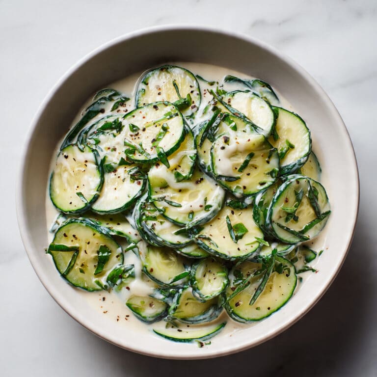 Sour Cream Cucumber Salad Recipe
