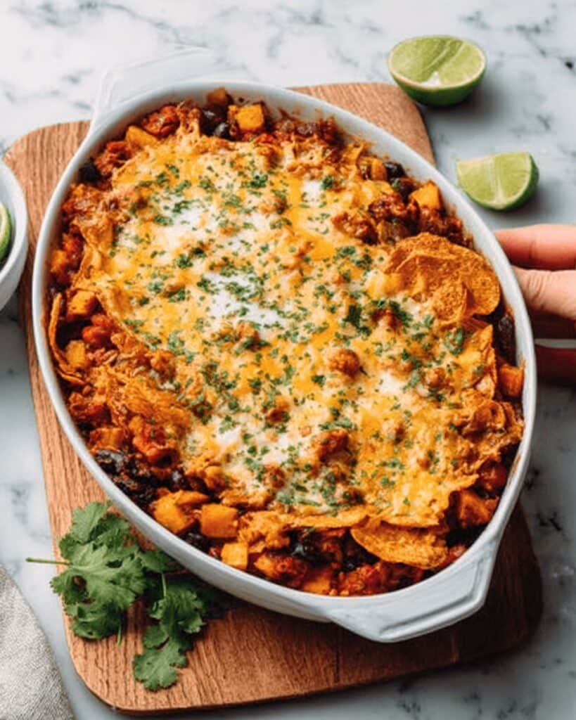 Cheesy Beef Nacho Casserole Recipe
