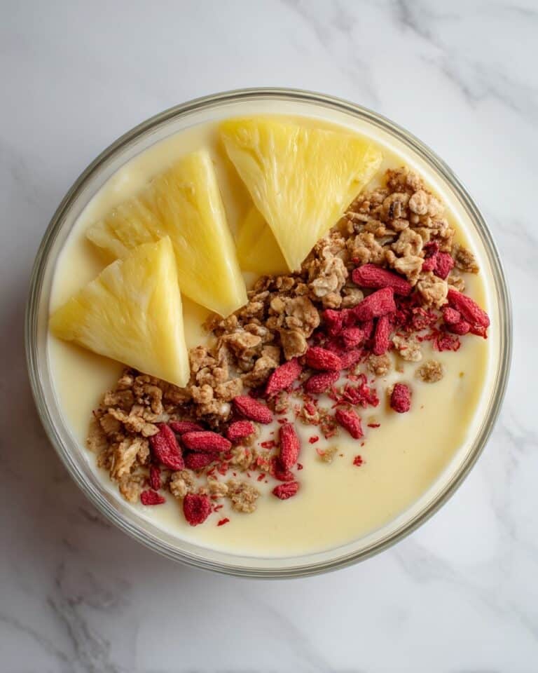 Healthy Breakfast Smoothie Bowl with Barley and Fresh Fruit Recipe