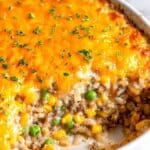 Cheesy Ground Beef and Rice Casserole Recipe