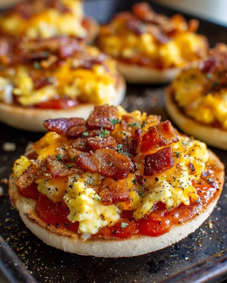 Easy English Muffins Breakfast Pizzas Recipe