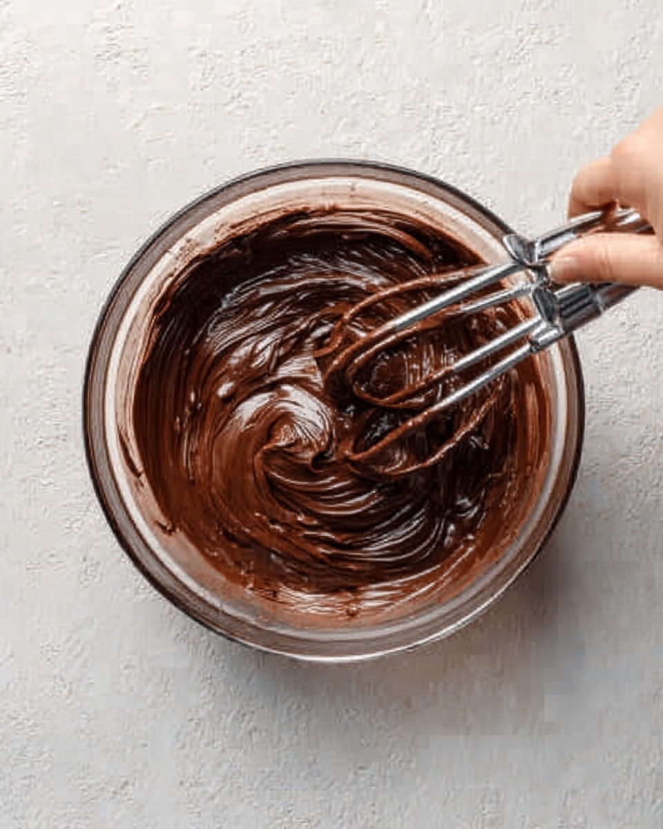 A plate of six square dark brown brownies with a shiny cracked top dotted with chocolate chips sits on a white plate on a wooden table, and in front of the plate is a thick brownie piece being held at an angle showing its dense, moist inside with chocolate chips on the top layer; beside the brownies is a small clear glass bottle filled with white milk and a black-and-white striped straw inside; in the background there is a wooden bowl filled with bananas and other fruits and a white potted plant with green leaves on a white marbled surface photo taken with an iphone --ar 4:5 --v 7