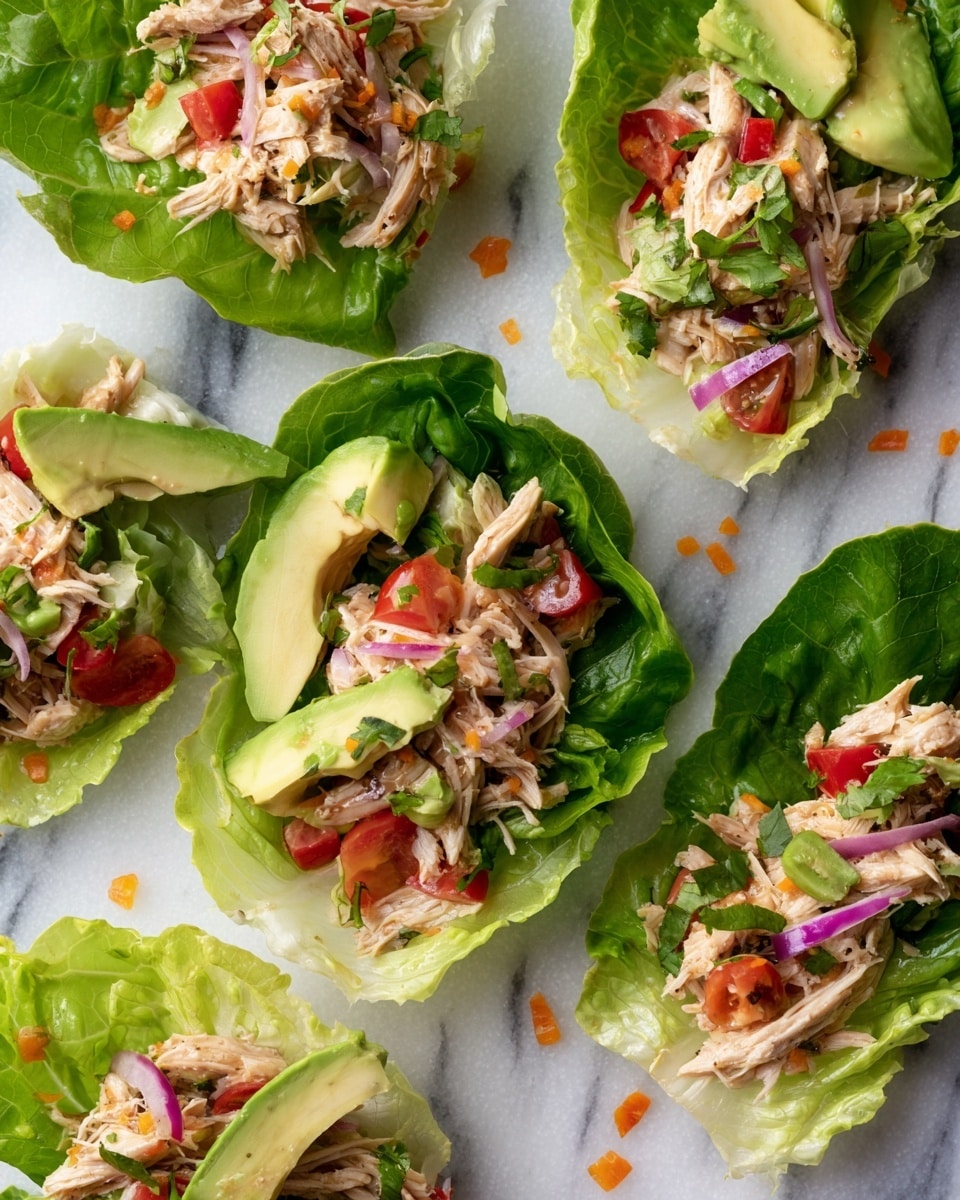 Buffalo Chicken Lettuce Boats Recipe