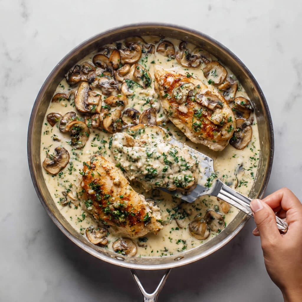 Creamy Mushroom Chicken Recipe
