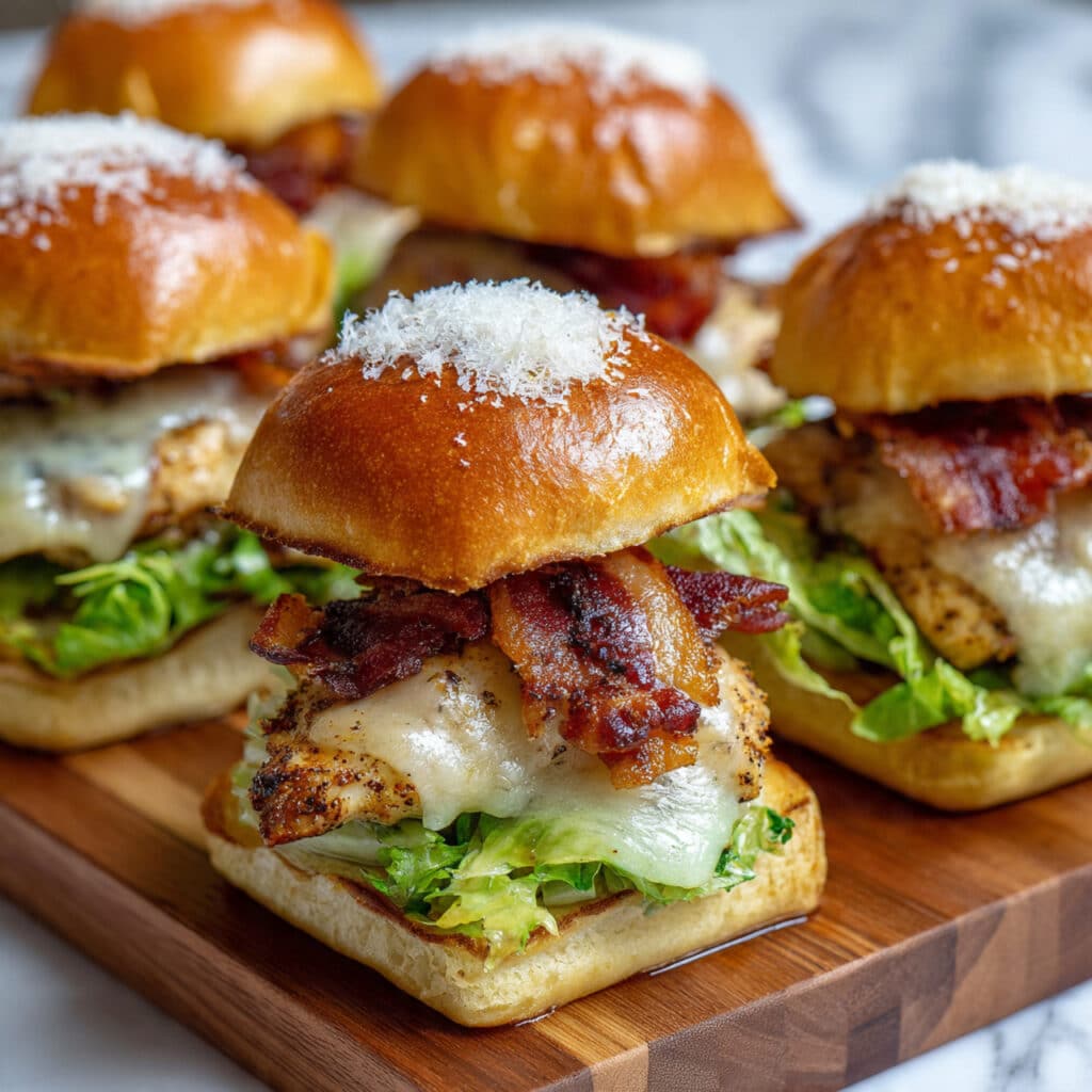 Maple Chicken Bacon Sliders Recipe