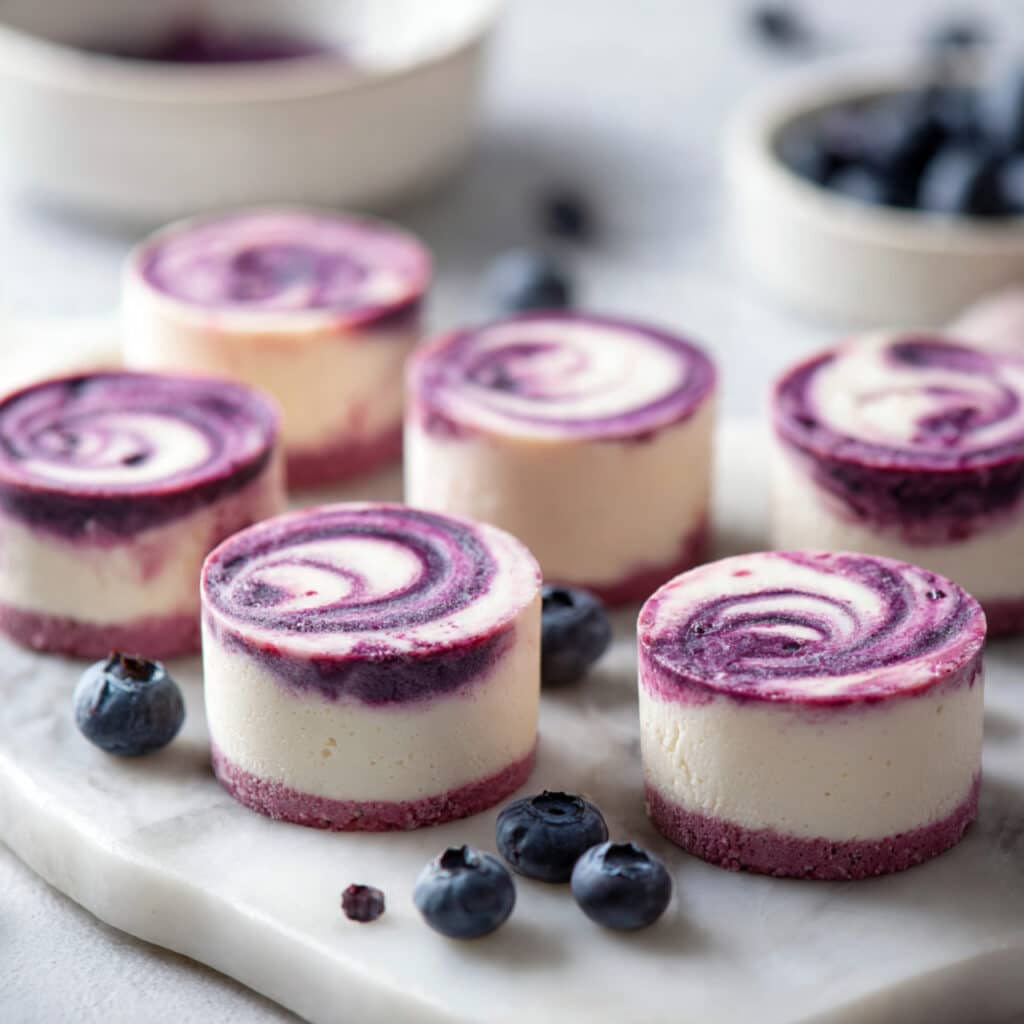 Blueberry Swirl Yogurt Bites Recipe