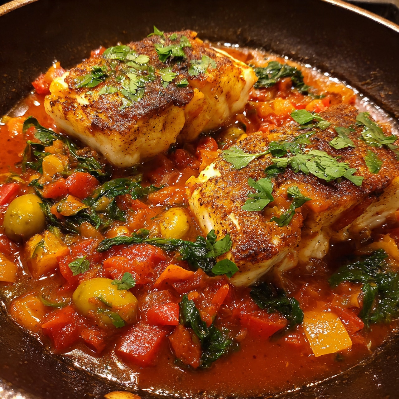 Classic Spicy Moroccan Chicken in Rich Sauce Recipe