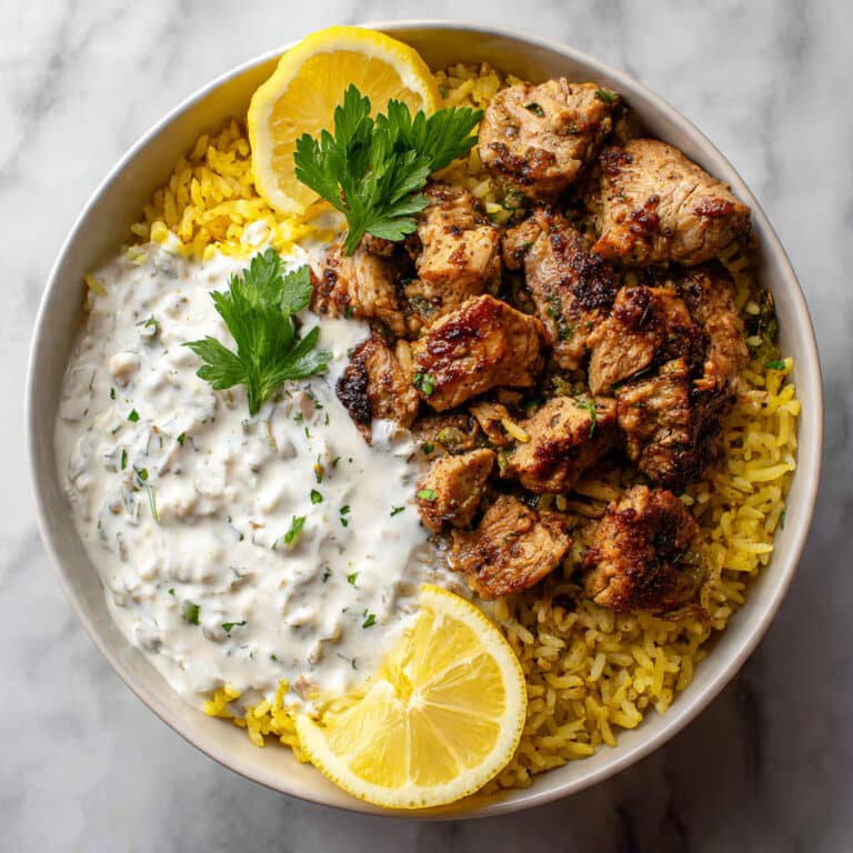 Easy Dump-and-Bake Chicken Tzatziki with Rice Recipe
