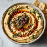Spicy Roasted Jalapeño Cowboy Cream Cheese Dip with BBQ Swirl Recipe