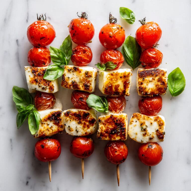 Caprese Skewers: Fresh Tomato, Mozzarella, and Basil Bites with Balsamic Glaze Recipe