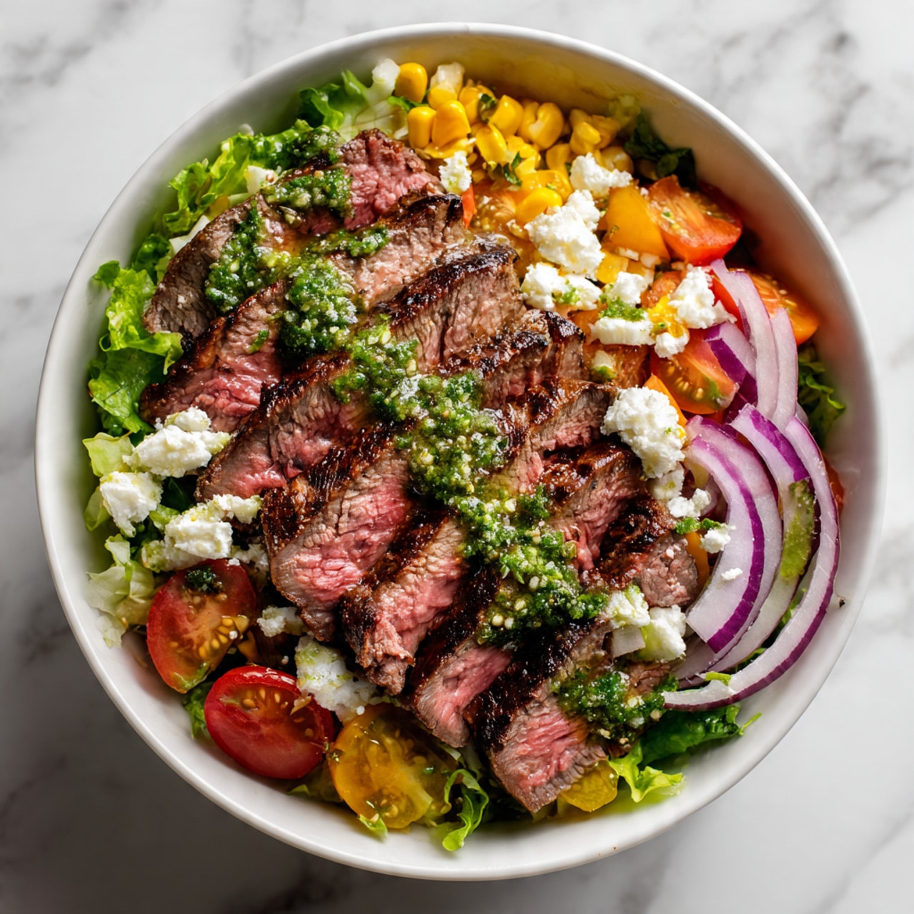 Grilled Flank Steak Salad | Juicy & Flavorful Summer Dish