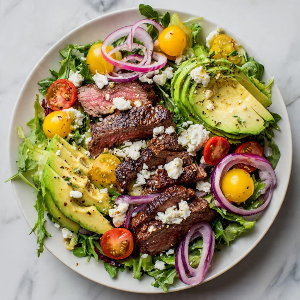 Grilled Flank Steak Salad | Juicy & Flavorful Summer Dish