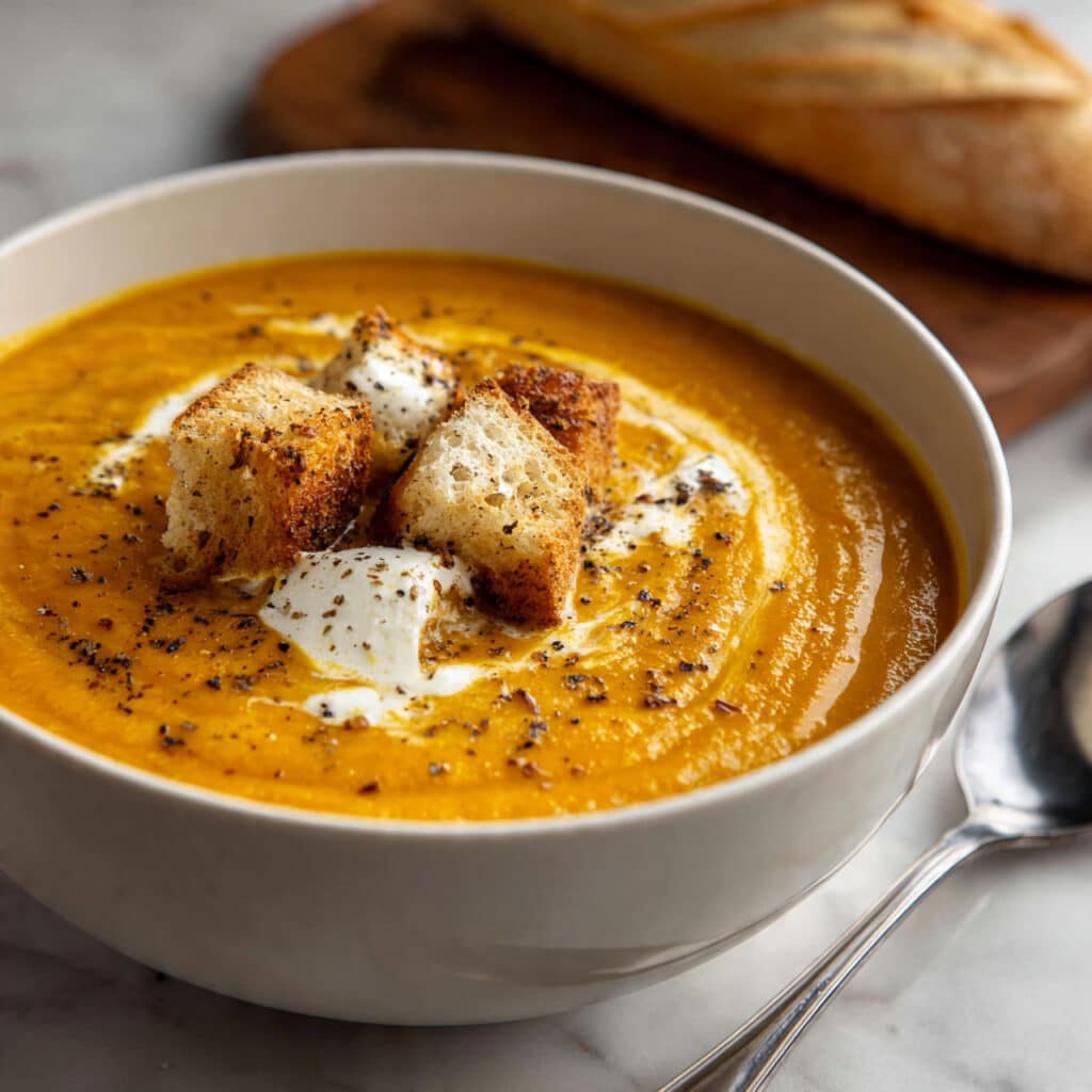 Creamy Roasted Carrot Soup with Coconut Milk Recipe
