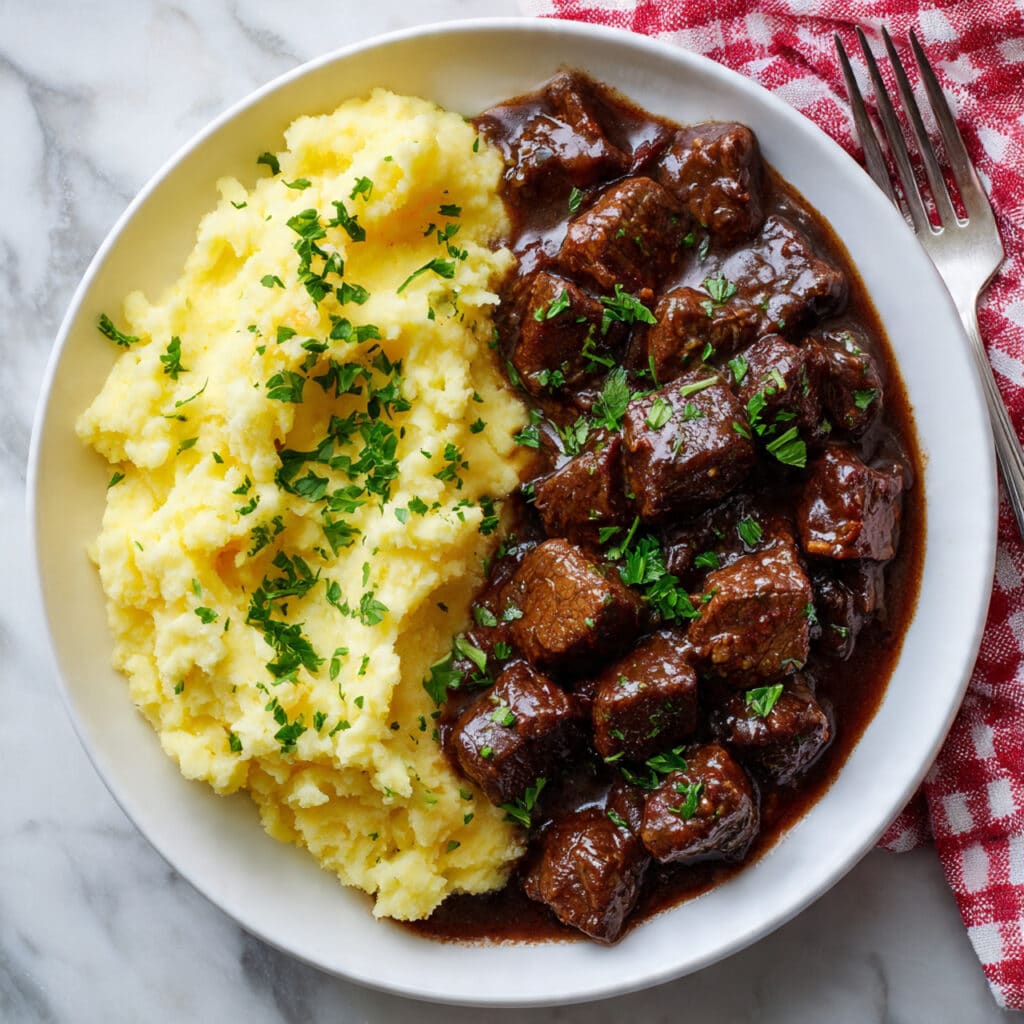 Crock Pot Steak Bites in Garlic Butter Sauce Recipe