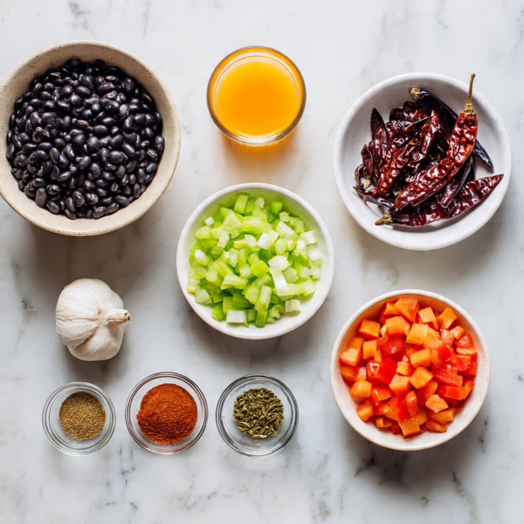 Spicy Black Bean Soup with Lime & Avocado - Flavorful & Cozy