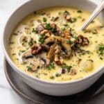 Simple and Creamy Potato Mushroom Soup Recipe