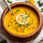Lemon Lentil Soup with Turmeric and Greens Recipe