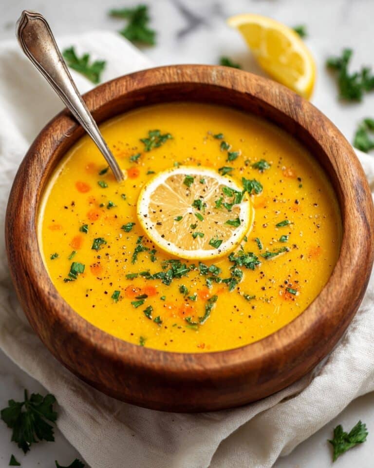Lemon Lentil Soup with Turmeric and Greens Recipe