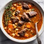 Roasted Garlic Cheddar Cauliflower Soup Recipe