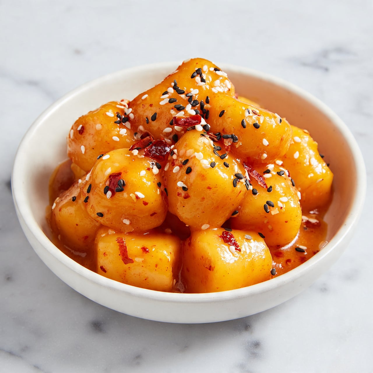 Sweet Soy Butter Korean Rice Cakes for a Tasty Snack Delight Recipe