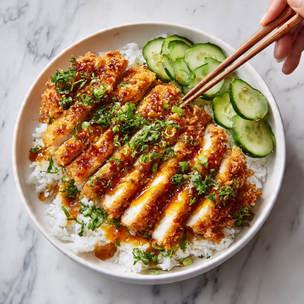 Crispy Japanese Katsu Bowls with Homemade Tonkatsu Sauce Recipe