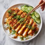Crispy Japanese Katsu Bowls with Homemade Tonkatsu Sauce Recipe
