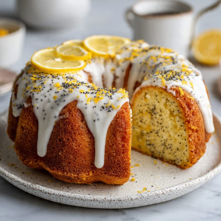 Lemon Poppy Seed Cake (Moist & Zesty) Recipe