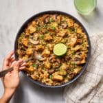 Scallops and Mushroom Risotto (No Wine) Recipe