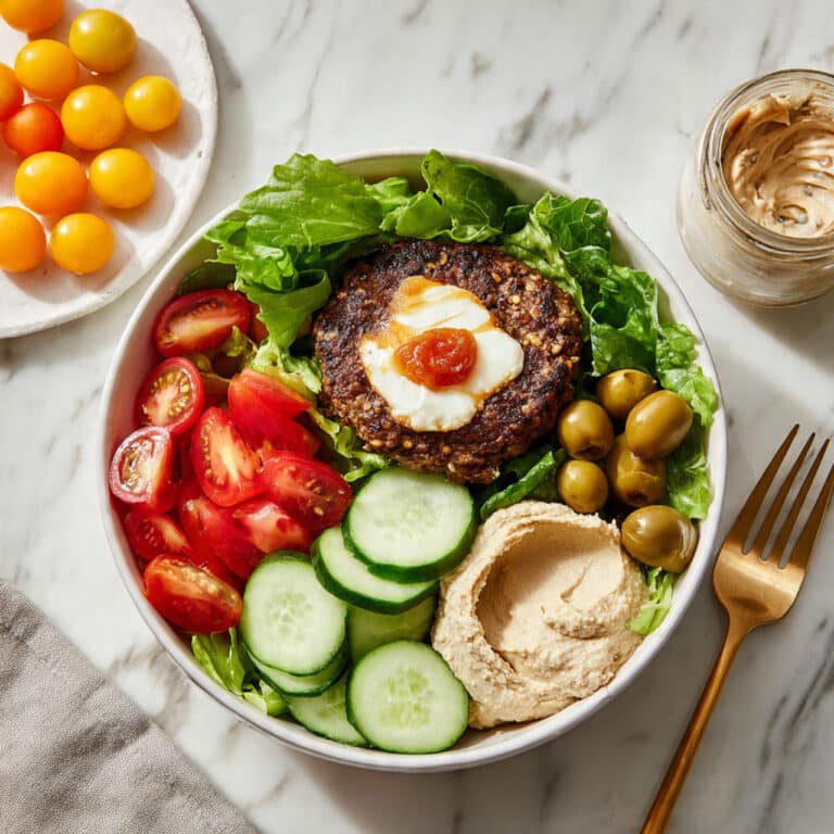 Mediterranean Burger Bowl Recipe