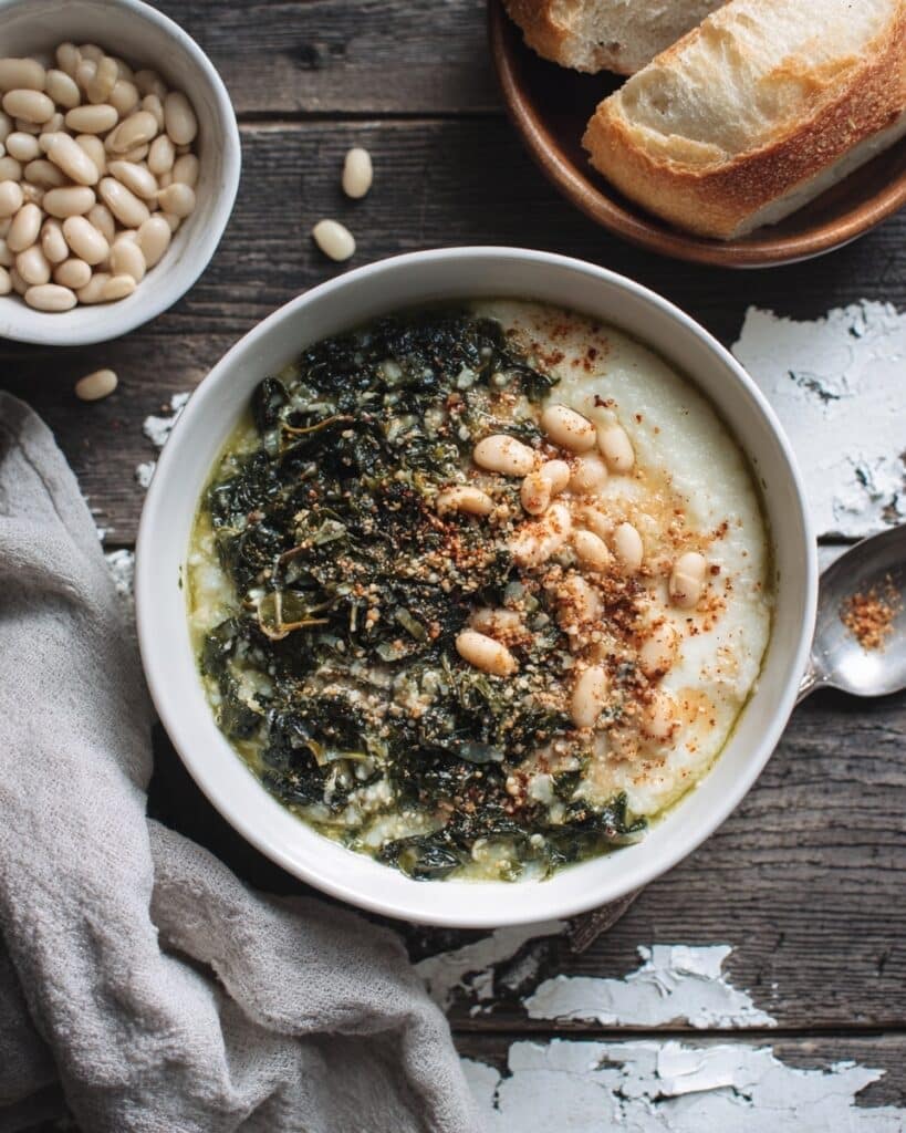 Cream of Black Cabbage and Beans Recipe