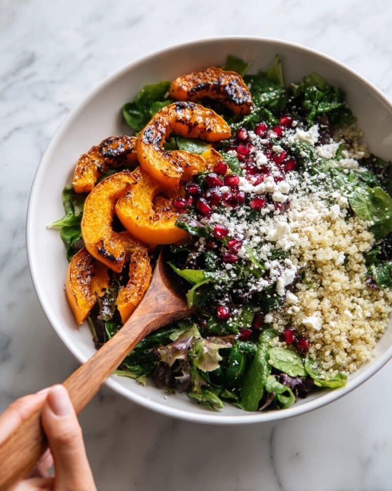 Delicata Squash Salad with Tahini Dressing Recipe
