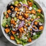 Fall Harvest Salad with Crispy Cornmeal Chicken, Apples, and Gorgonzola Recipe