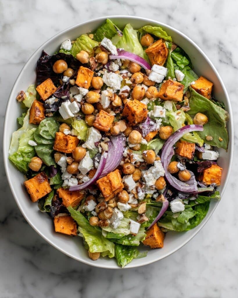 Fall Harvest Salad with Crispy Cornmeal Chicken, Apples, and Gorgonzola Recipe