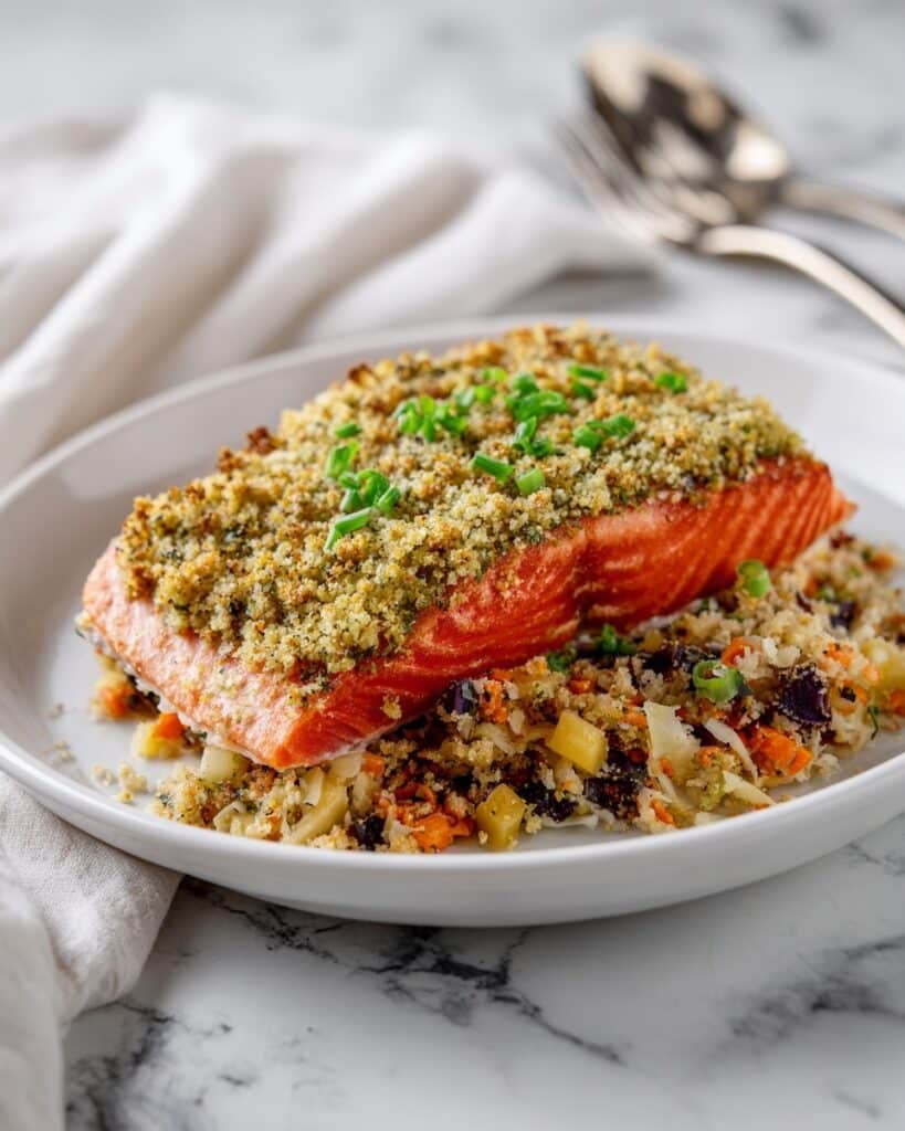Harvest Maple Mustard Salmon Salad Recipe