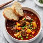 Hearty Beef Soup with Vegetables and Rich Broth Recipe