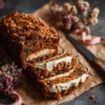 Swirled Ginger Crunch Carrot Cake Bread Recipe
