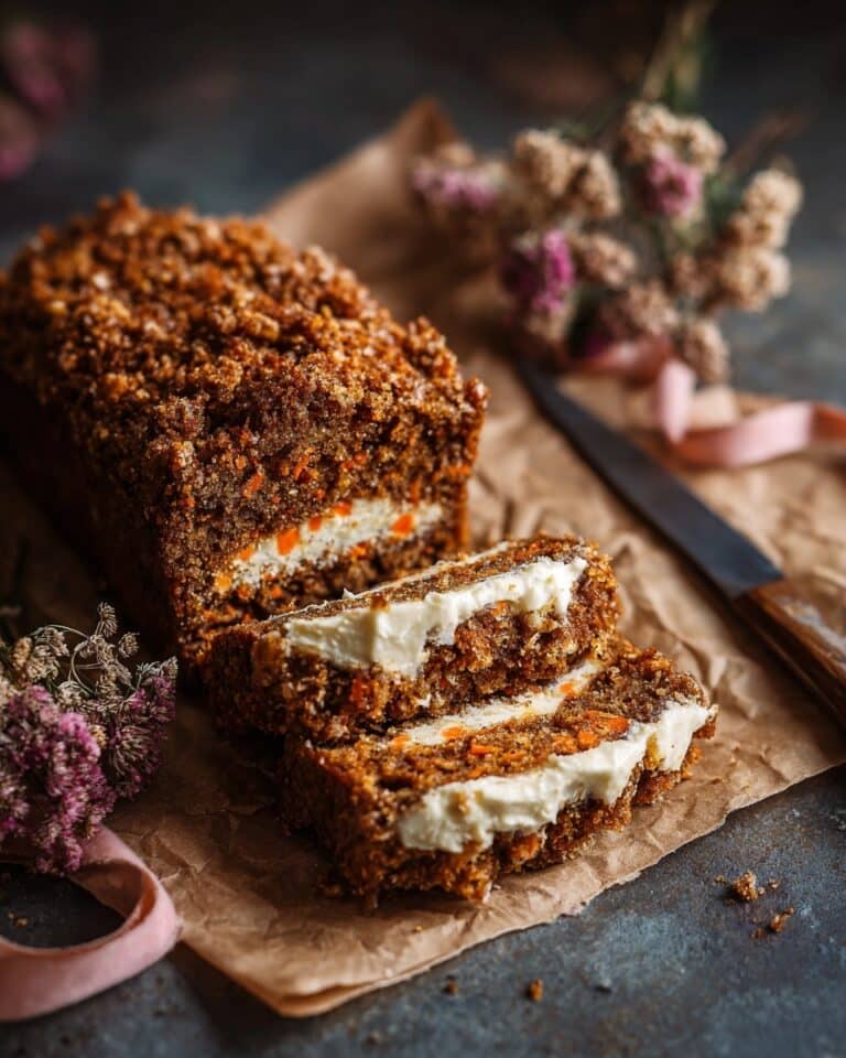 Swirled Ginger Crunch Carrot Cake Bread Recipe
