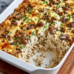 Steak and Mushroom Baked Rice Recipe