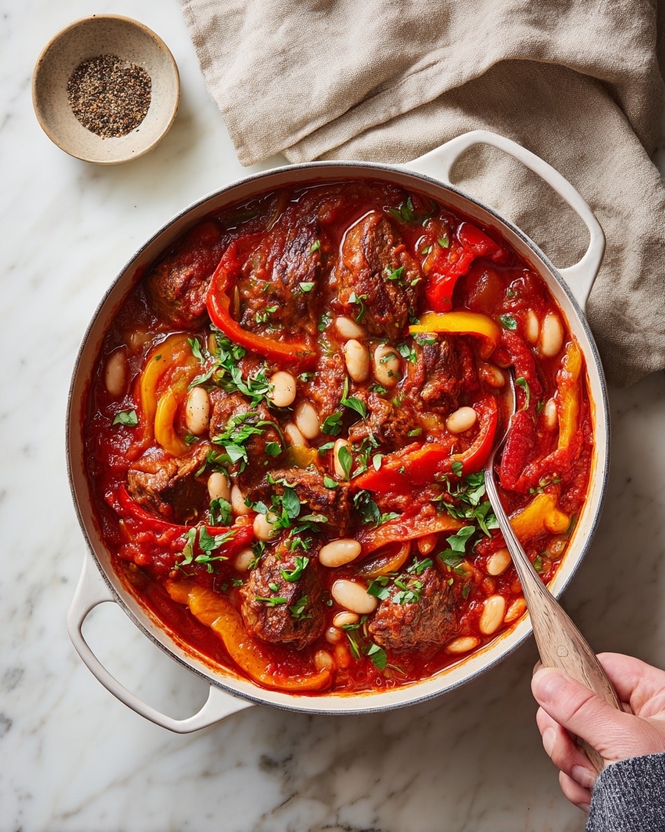 Italian Sausage and White Bean Stew Recipe - Recipe Image