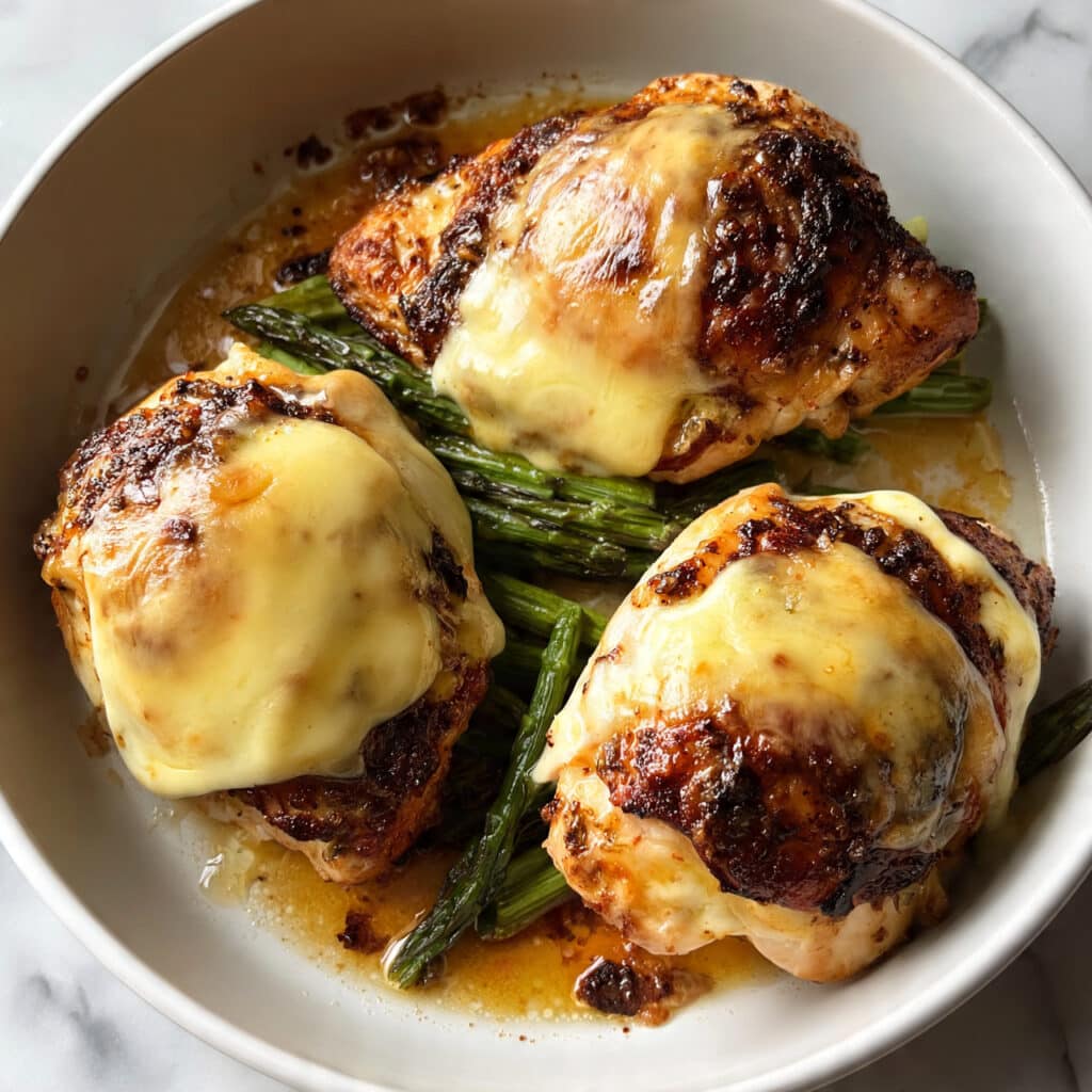 Asparagus-Stuffed Chicken Breast with Mozzarella and Herbs Recipe